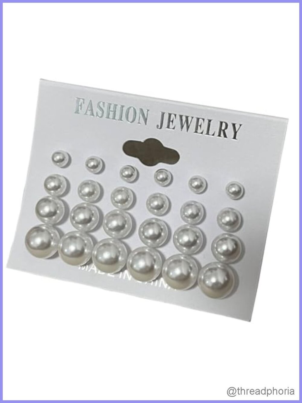 Simulated Pearl Stud Earrings Set for Women Wedding Birthday Christmas